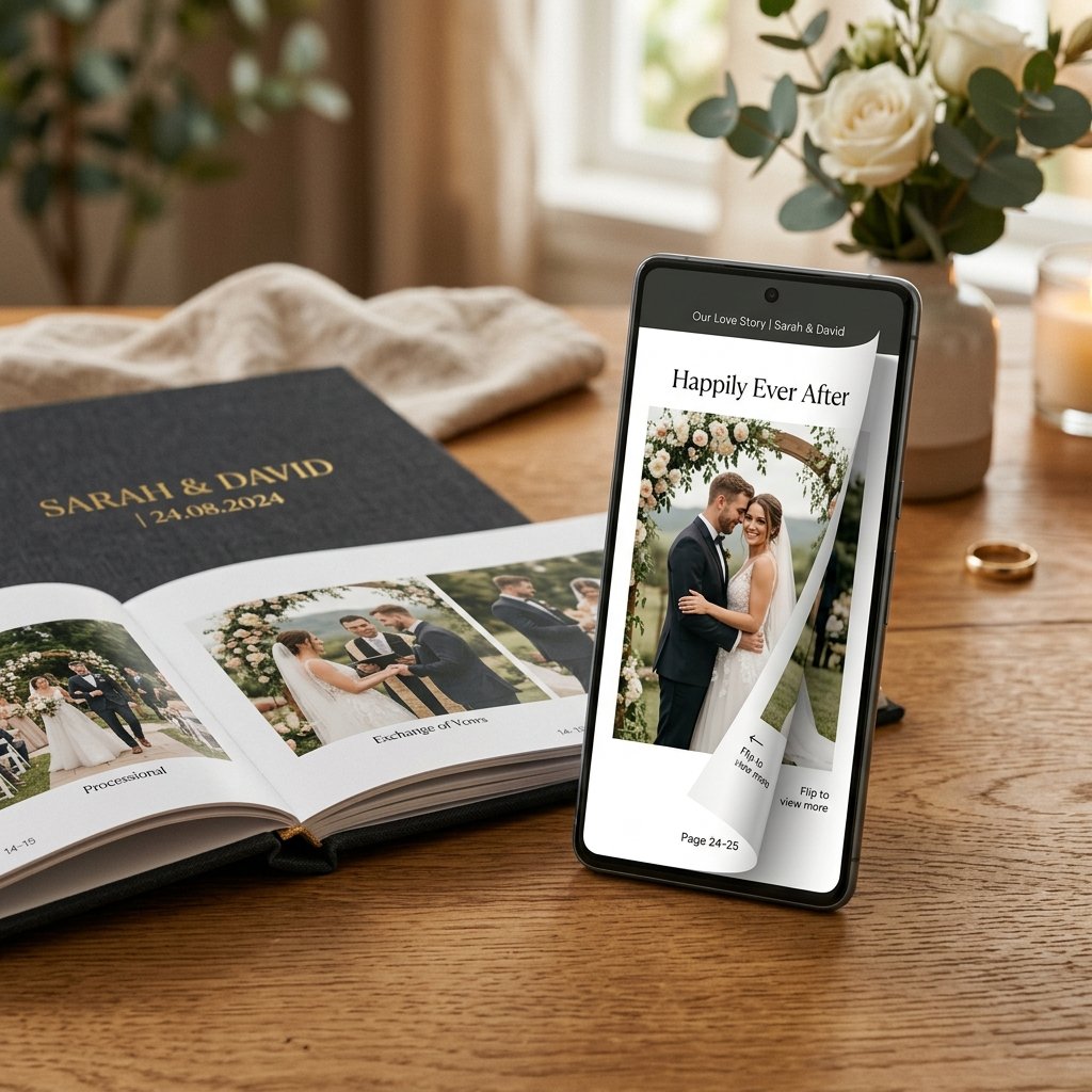 Digital Wedding Album on Phone